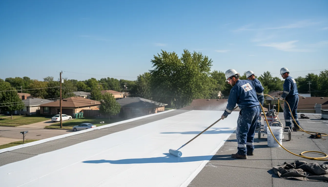Commercial roof coating in Harrisonville, NJ near me
